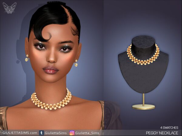 Stylish Peggy Necklace for Your Sim Sims 4 CC