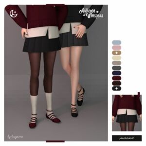 Pleated Skirt – Autumn Whispers Collection Sims 4 CC