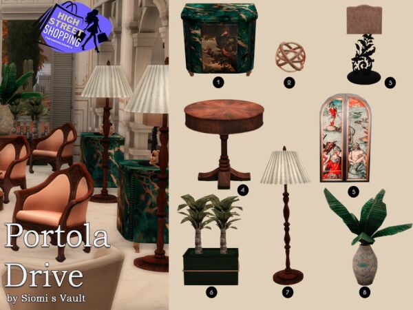 Portola Drive: A Decorative Delight Sims 4 CC