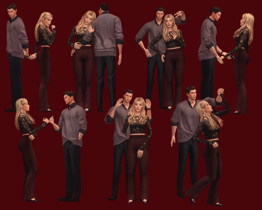 sims 4 cc pose pack deep love 2