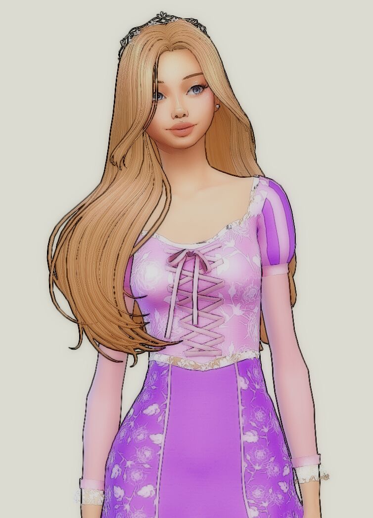 Create Your Own Rapunzel in The Sims! Sims 4 CC