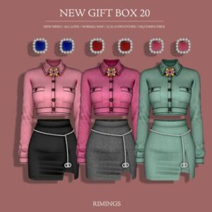 Discover RIMINGS New Gift Box 20 Sims 4 CC