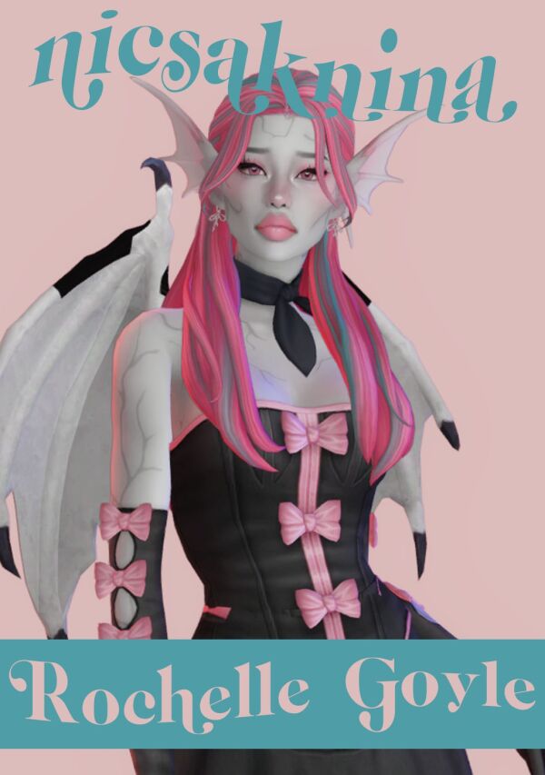 Downloadable Rochelle Goyle SIM by Nicsaknina Sims 4 CC