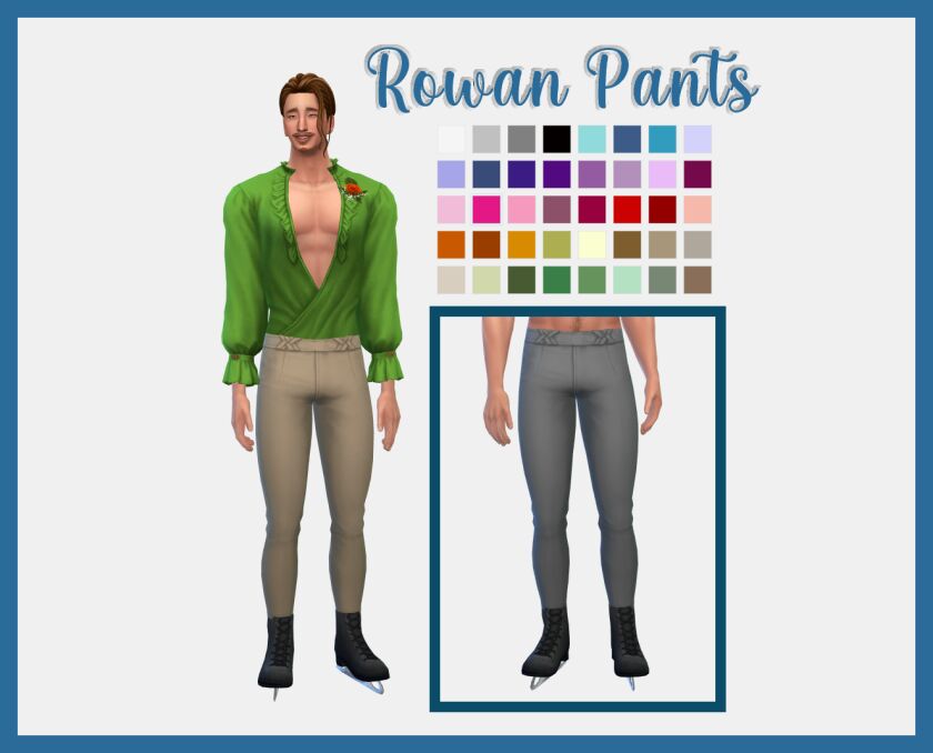 Stylish Rowan Pants Download Sims 4 CC