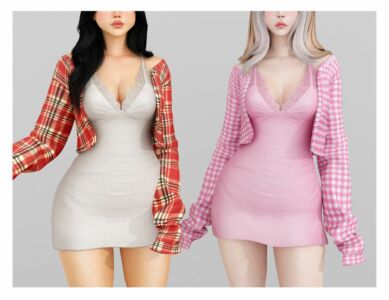 Sakura Mini Dress Sims 4 CC