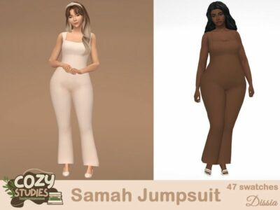 Stylish Samah Jumpsuit Sims 4 CC