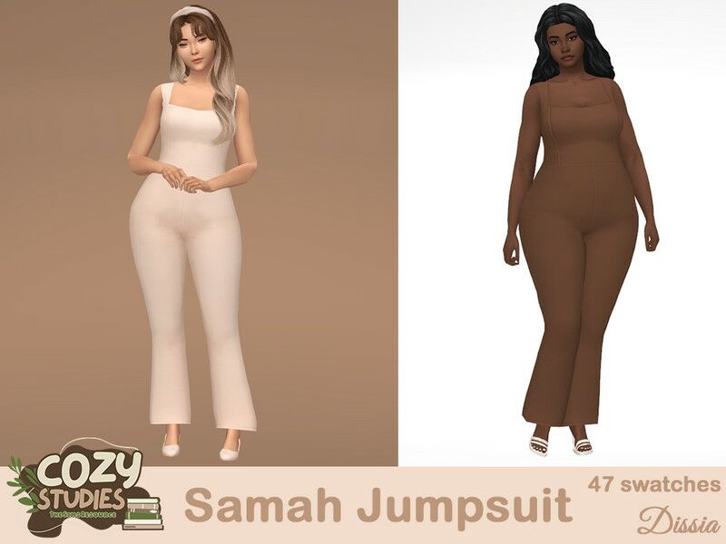 Stylish Samah Jumpsuit Sims 4 CC