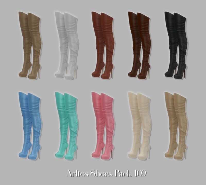 sims 4 cc shoes pack 109 by arltos 2