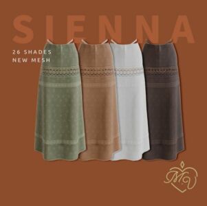 Sienna Skirt By Miss.Valentine Sims 4 CC