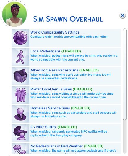 sims 4 cc sim spawn overhaul by lotharihoe 2