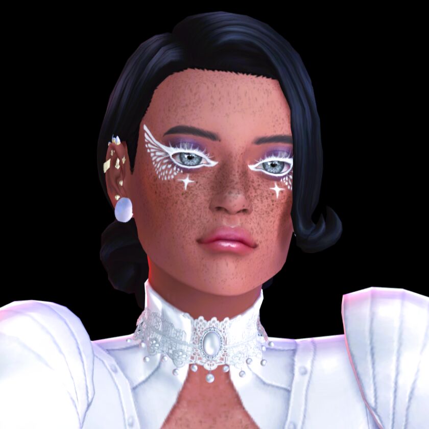 Simblreen 2024 Gift: Eyeliner + Lipstick SET Sims 4 CC