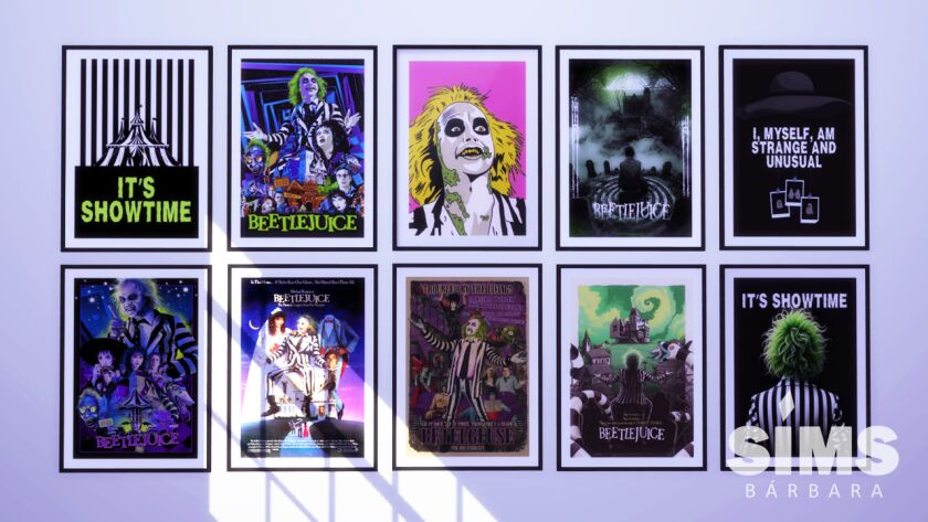 sims 4 cc sims 4 beetlejuice poster wall art prints 7