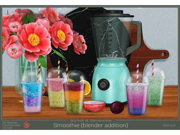 Smoothie For The Functional Blender Sims 4 CC