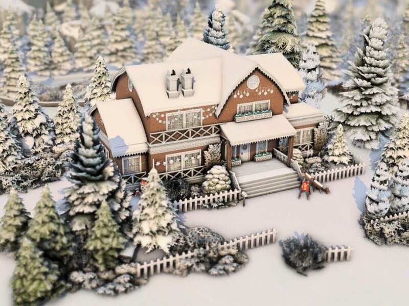 sims 4 cc snowy joy home by wrzosowemarzeniaa 2