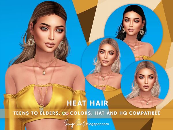 SonyaSims – Heat Hair Sims 4 CC