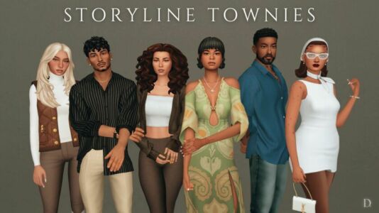 Introducing Storyline Townies Sims 4 CC