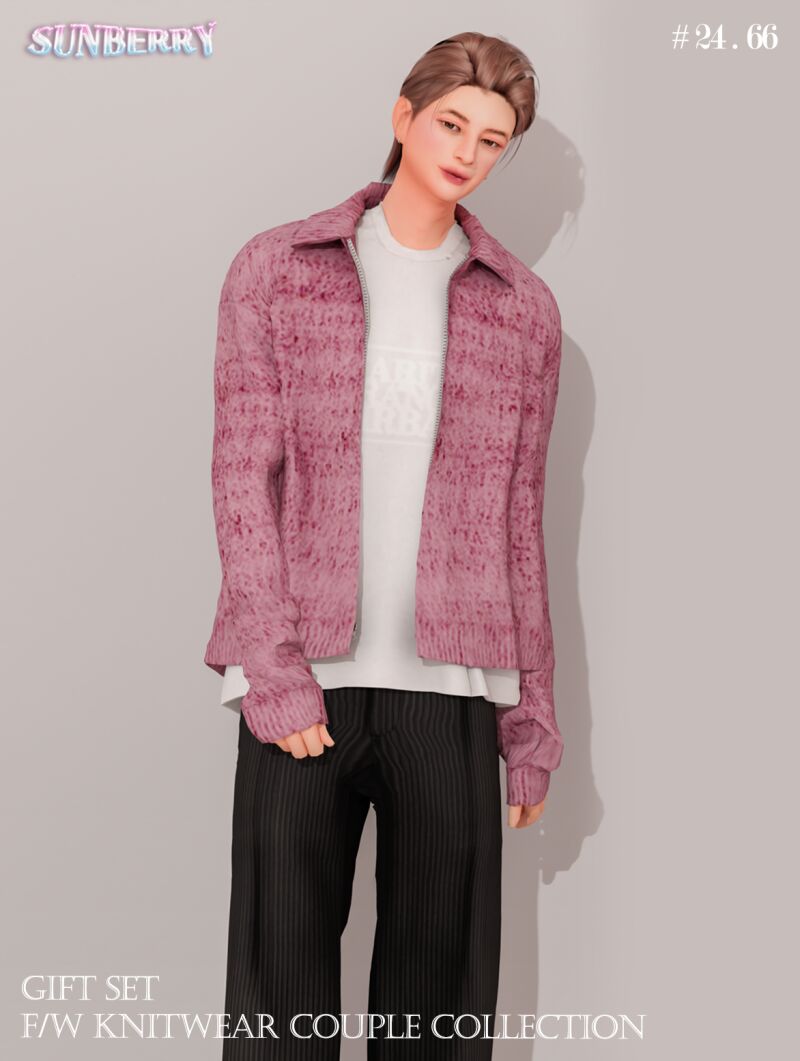 sims 4 cc sunberry gift set f w knitwear couple collection 5