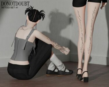 Tattoo Set #1 by Do Not Doubt Sims 4 CC