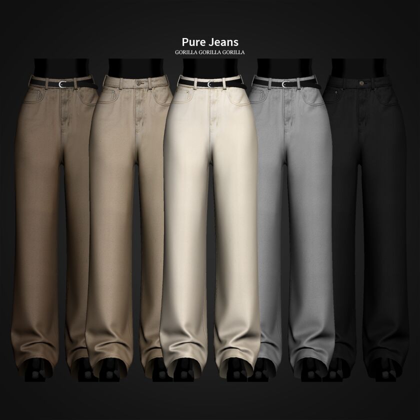 Stylish Pure Jeans for Your Sims Sims 4 CC