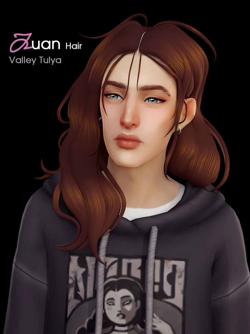 Stylish Juan Hair for Sims 4 Sims 4 CC