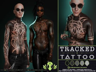 Tracked Tattoo – TSR Exclusive Sims 4 CC