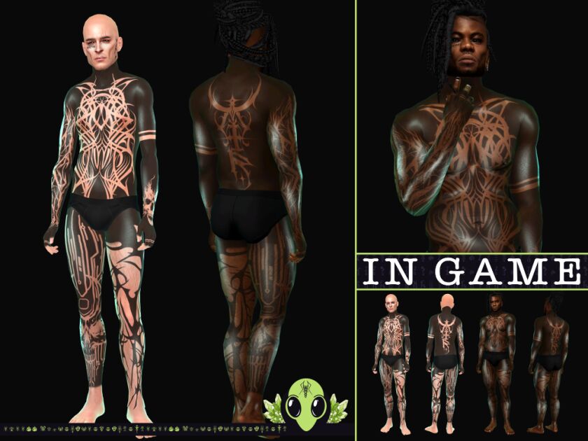 sims 4 cc tracked tattoo tsr exclusive x1 colour x5 shades 3