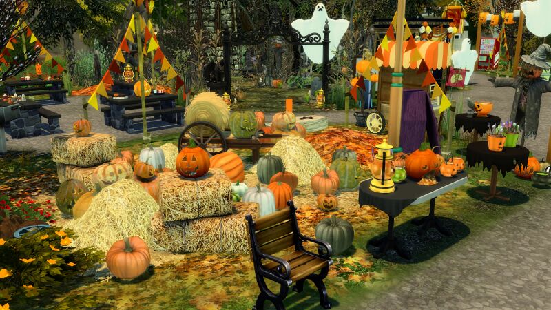 sims 4 cc trick or treat park by simsclutterchaos 5