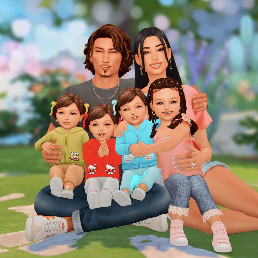 sims 4 cc triplets posepack 2