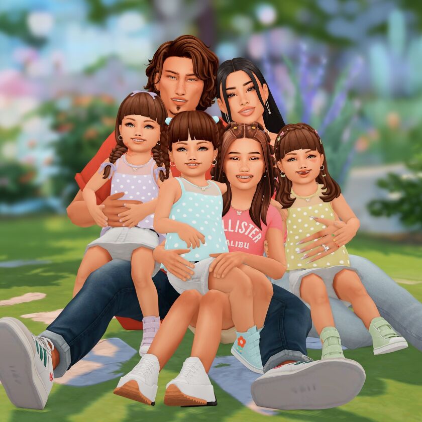 sims 4 cc triplets posepack 4