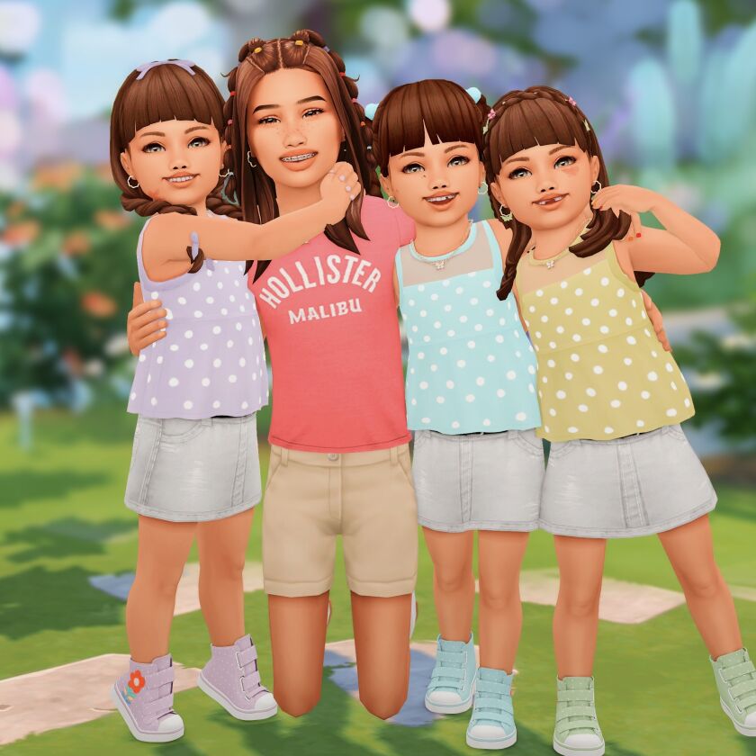 sims 4 cc triplets posepack 5