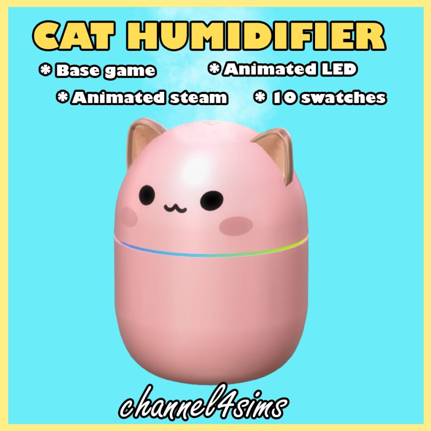 TS4: Cat Humidifier – A Birthday Gift Sims 4 CC