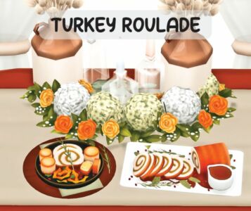 Delicious Turkey Roulade Recipe Sims 4 CC