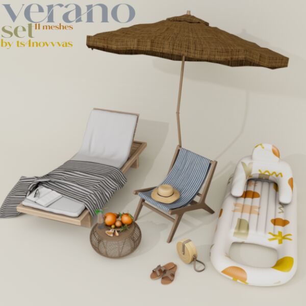 Verano Set for Your Outdoor Oasis Sims 4 CC