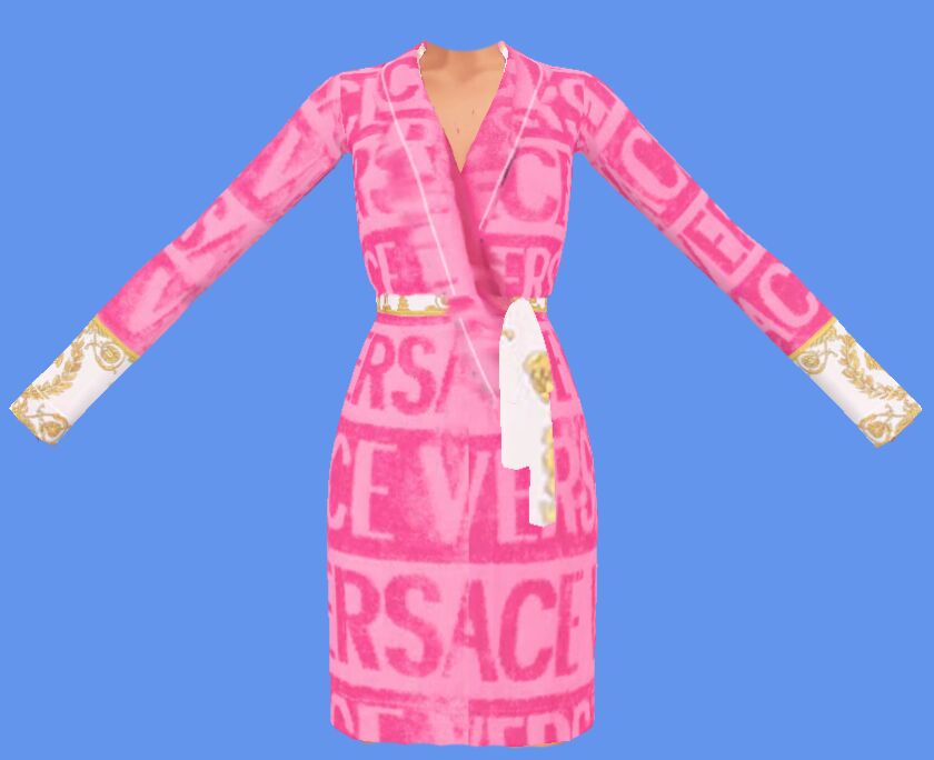 sims 4 cc versace robe pixie bluntz 2