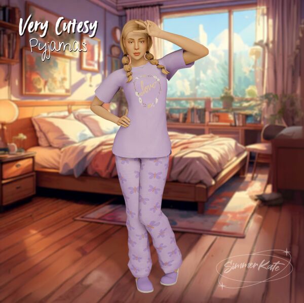 Very Cutesy PJS Sims 4 CC