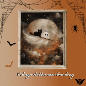 Vintage Halloween Painting Sims 4 CC