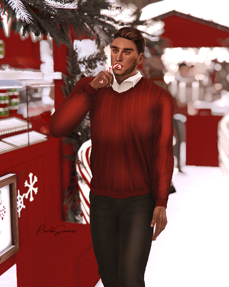 sims 4 cc waiting for christmas by parissimmer 10