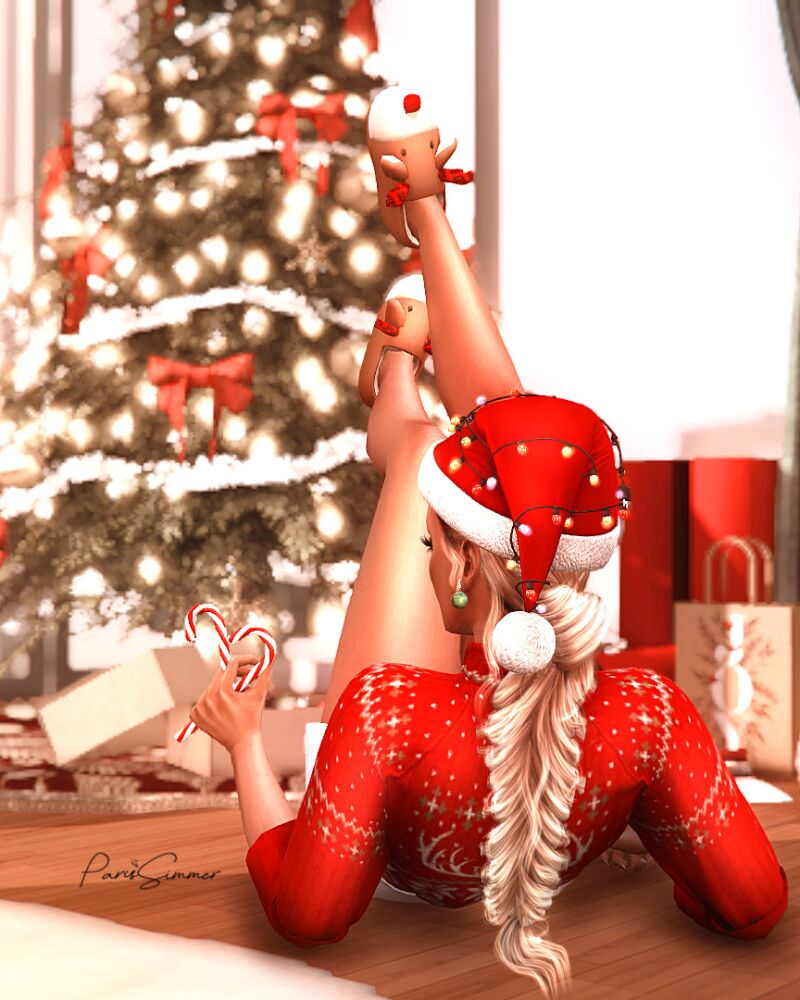 sims 4 cc waiting for christmas by parissimmer 3