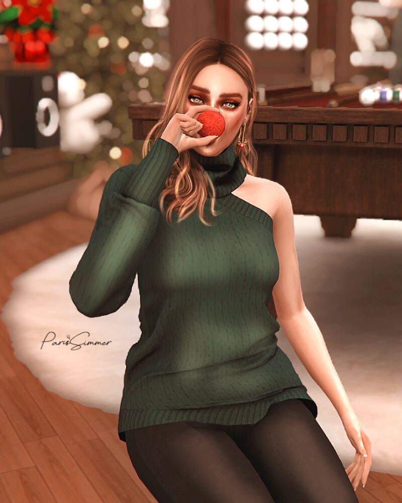 sims 4 cc waiting for christmas by parissimmer 5