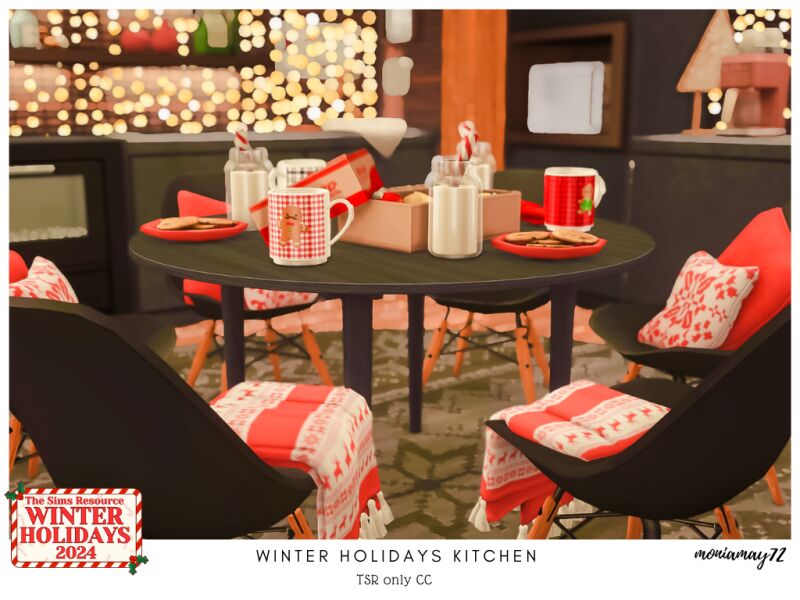 sims 4 cc winter holiday kitchen 2