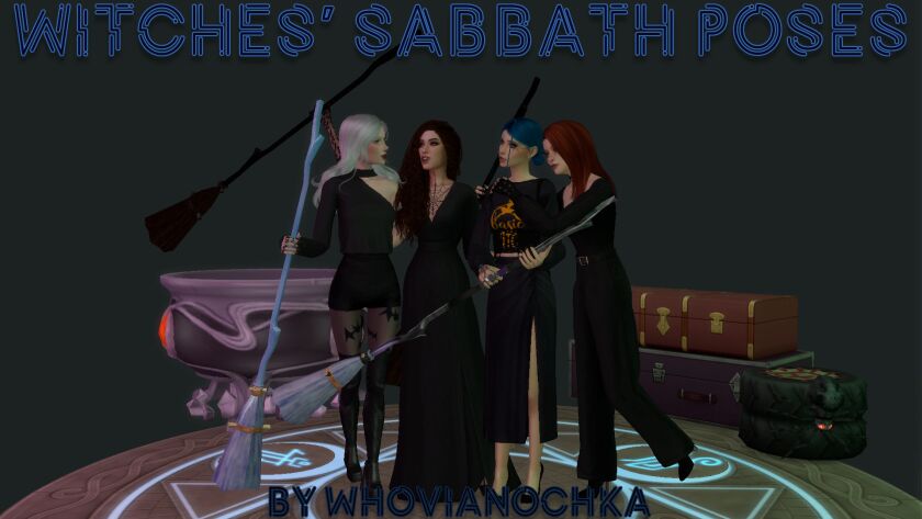 Spellbinding Witches’ Sabbath Poses Sims 4 CC