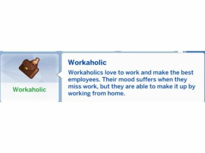 Unlocking the Workaholic Trait Sims 4 CC