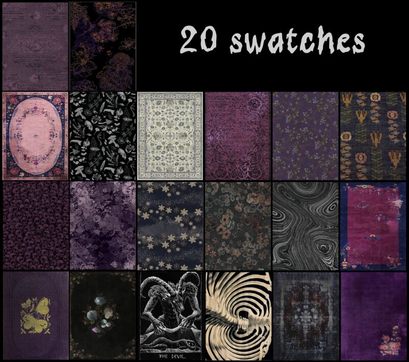 sims 4 cc wrenmies whimsigoth rugs by wrenmie 2