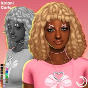 Xolani Curls – Stylish Hair for All Ages Sims 4 CC