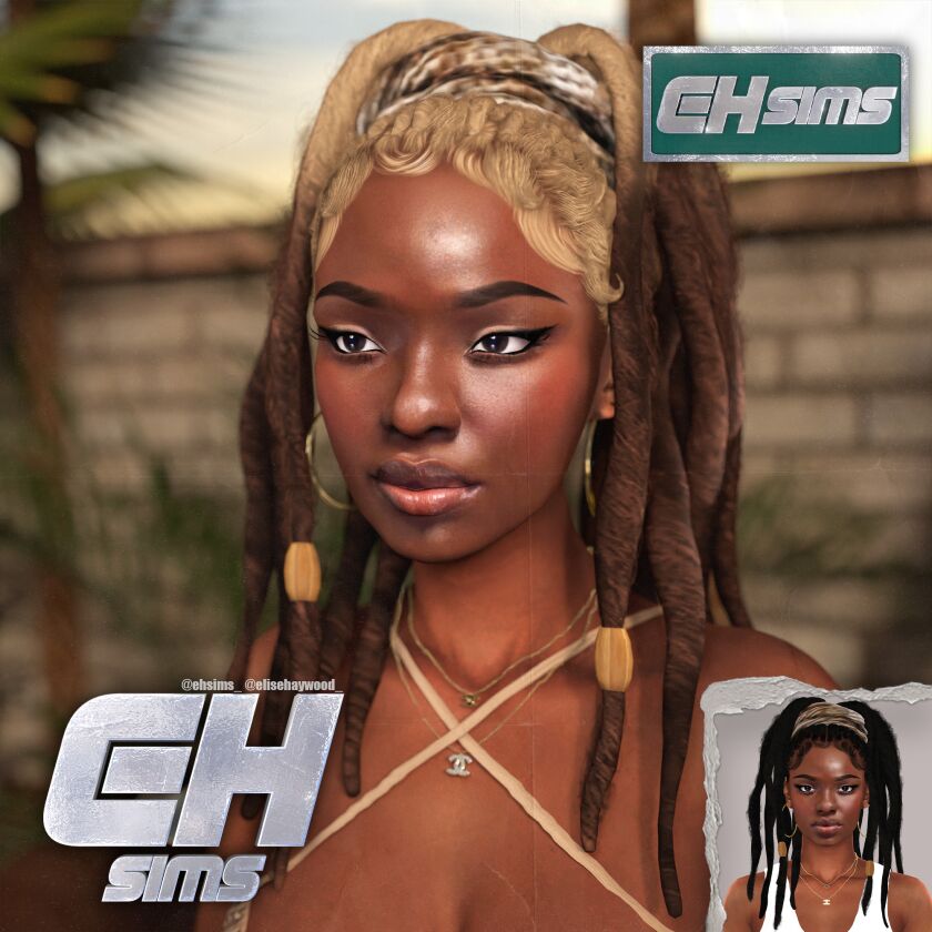 Xolani Locs Hair – Early Access Sims 4 CC