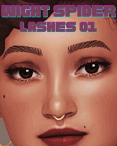 10 Lashes for All Ages in 5 Colors Sims 4 CC