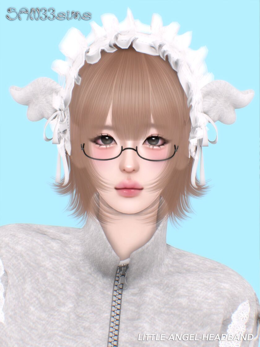 sims 4 cc 333little angel headband 2