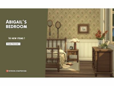 Abigail Bedroom by Pierisim Sims 4 CC