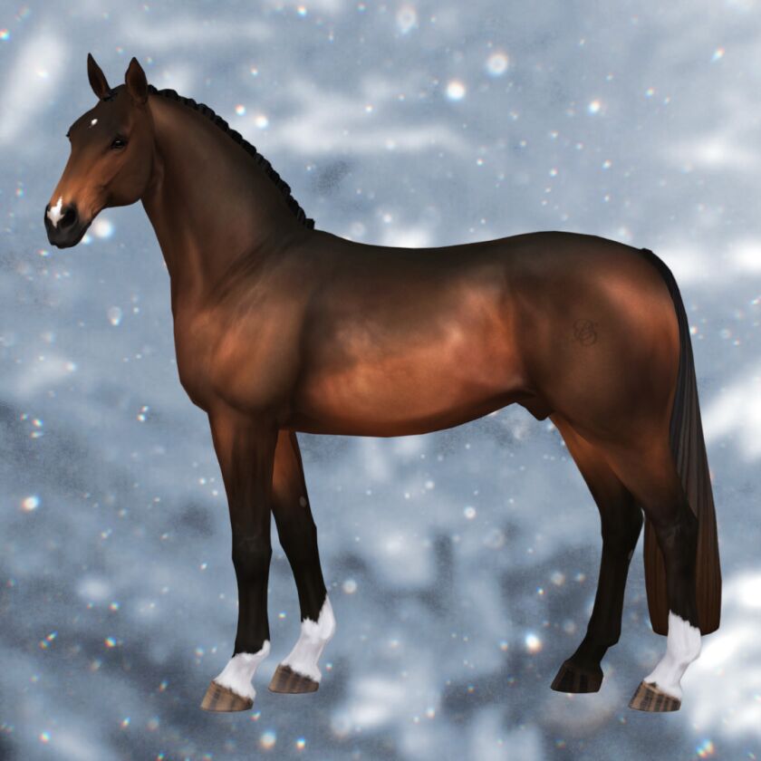 sims 4 cc advent day 7 bss advent horse 2