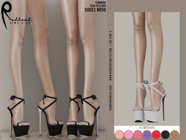 Stylish AF Shoes N059 Collection Sims 4 CC